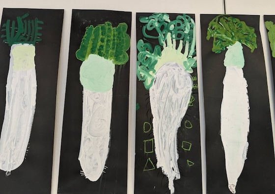 ダイコンの絵の写真